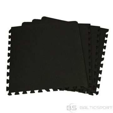 Enero Коврик-пазл EB FIT 60x60x1,0 см, 4 шт., черный/черный/60x60 см