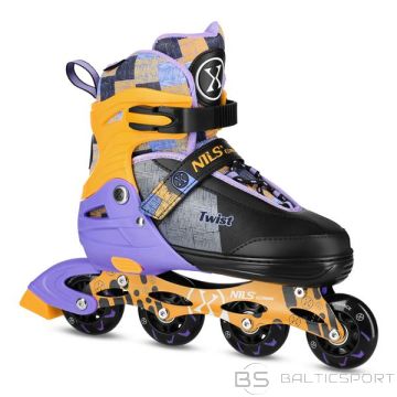 Nils Extreme NA13810 IN-LINE SKATES TWIST, DZELTENS, IZMĒRS S(31-34)