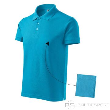 Malfini Polo krekls Cotton M MLI-21244 tirkīzs (2XL)