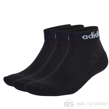 Skarpety adidas Linear Ankle Cushioned 3PP IC1303 / czarny / 40-42