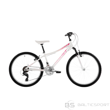 Bērnu velosipēds ROMET Jolene 24, balts-rozā