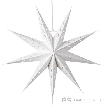 Saska Garden Papīra dekoratīvā zvaigzne 45 cm, 9 rokas, balta