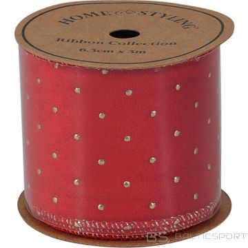 Koopman LENTE ZELTA PUNKTI 6.3CMx3M SARKANA