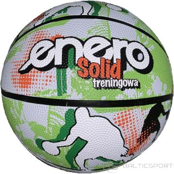 Enero CIETĪGS BASKETBOLS, 7. izmērs, ZAĻĀ BALTĀ