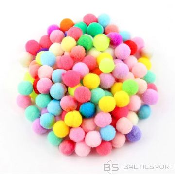 BS Krāsainie kamolīši Ø2,5cm - POM POM 100gb komplekts
