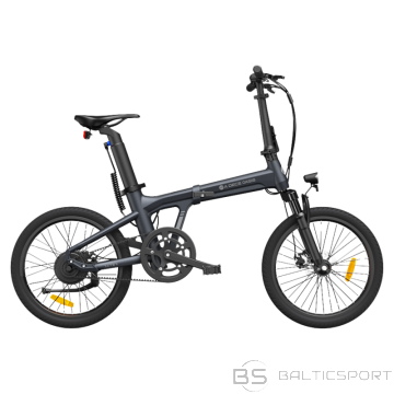 Saliekams elektrovelosipēds ADO A20S AIR ar priekšējo piekari, pelēks