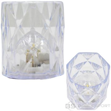 Koopman MINI DECORATIVE LAMP 6 CM TRANSPARENT WARM WHITE 1 LED