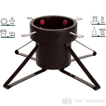 Christmas Gifts METĀLA ZIEMASSVĒTKU EGLES STATĪVS, 4 KĀJAS, MELNS