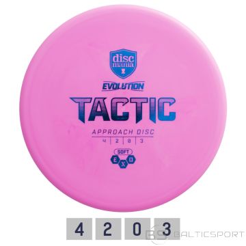 Диск для гольфа DISCMANIA Putter SOFT EXO TACTIC 4/2/0/3 Розовый