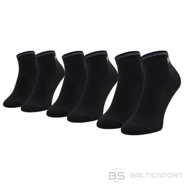 Skechers 3PPK sieta ventilācijas zeķes SK43022-9999 melnas 35-38 (39-42)