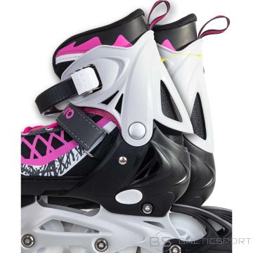 Enero Pro SKATES-ROLLER SKATES 4in1 LED 30-33 PINK-GRAY