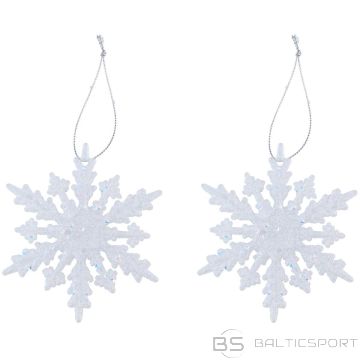 Christmas Gifts sniegpārsliņu BAUBLE KULONS 2GAB RAKSTS 12 ROKAS