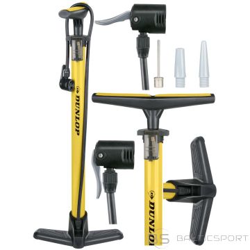 Dunlop velosipēdu un darbnīcas sūknis 174 PSI (12 bar) dzeltens