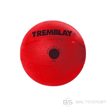 Weight ball TREMBLAY Medicine Ball 4kg D23cm Red for throwing
