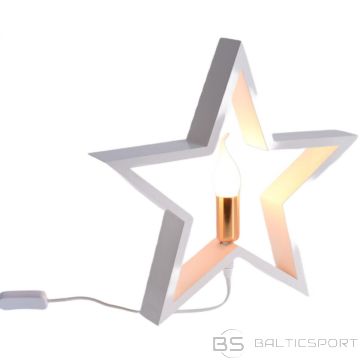 Christmas Decoration DECORATIVE STAR WITH LED ILLUMINATION 35CM WHITE