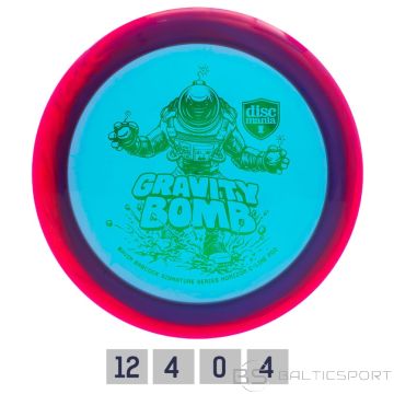 Discgolf DISCMANIA Distance Driver C-LINE PD2 Gravity Bomb Teal/Red 12/4/0/4