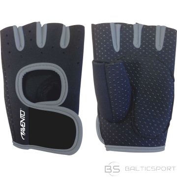 Fitnesa cimdi AVENTO 42AA S/M Black/grey