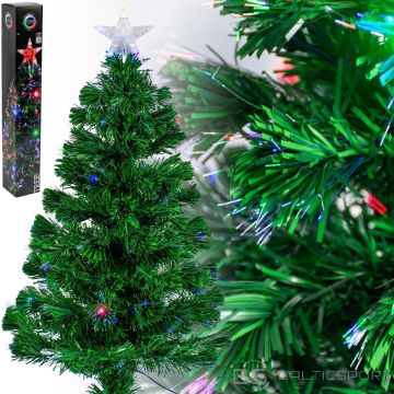 Christmas Decoration DECORATIVE FIBER OPTIC CHRISTMAS TREE MULTICOLOR 90CM