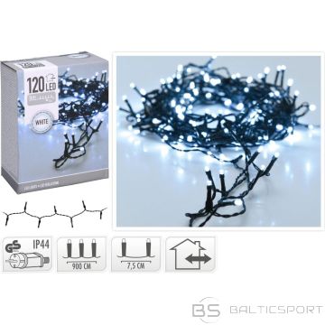 Christmas Gifts ZIEMASSVĒTKU LAMPAS ĶĒDES GAISMAS 120 LED AUKSTI BALTI