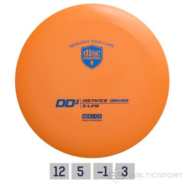 Discgolf DISCMANIA  Distance Driver S-LINE DD3 orange 12/5/-1/3