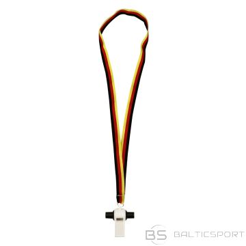 Referee's whistle pealess AVENTO 75PT Black/White
