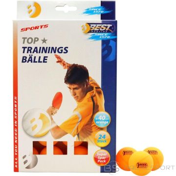 Best Sporting TRENIŅAS GALDA TENISA Bumbas 24 GAB ORANŽA