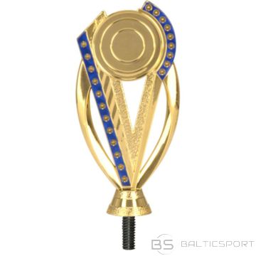 BS Vispārīga plastmasas figūriņa — zelta un zila ar vietu 50 mm vai 25 mm emblēmai (nav pieejama)