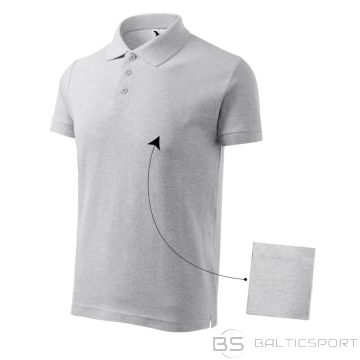Malfini Cotton M MLI-21203 polo shirt light gray melange (XL)