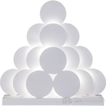 Dekors Grandy Snowlatern 20LED, balts, 40x39x10cm