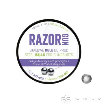 BS Шарики для рогатки RazorGun 7 мм, 100 шт. (337-003) (Н/Д)