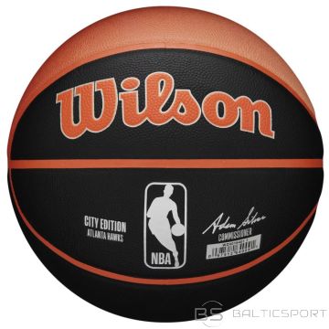 Wilson NBA Team City Collector Atlanta Hawks Ball WZ4016401ID basketbols (7)