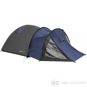 Enero Camp COOL 4-PERSON TENT, BLACK AND BLUE