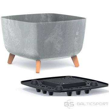 BS GRACIA kvadrātveida puķu pods ar betona efektu 29x29cm (nav pieejams)