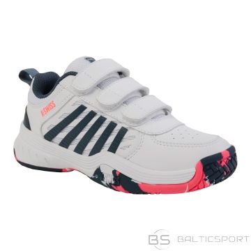 Tennis shoes for kids K-SWISS COURT EXPRESS 2 STRAP white/stargazer EU31