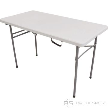 Saska Garden ĒDINĀŠANAS GALDS, SALOKTS čemodānā 120x60cm 100KG BALTS