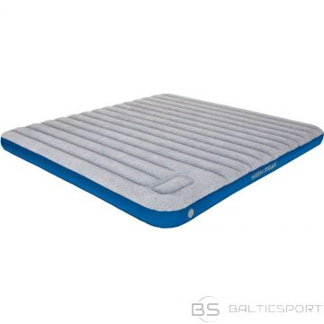 High Peak Cross Beam King Extra Long Velor Mattress gray blue 40047 (N/A)