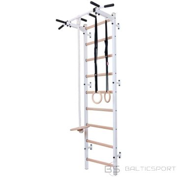 Benchk Vingrošanas siena no koka un metāla ar metāla stieni un piederumiem bērniem 721W A076 (nav pieejams)