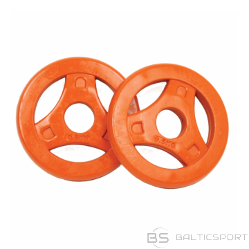 Svara šķīvji TUNTURI Aerobic Plates 0.50kg, oranža