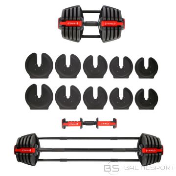 HMS SGR40 PRO SET 2in1 regulējams hanteļu komplekts 43,5 kg (nav pieejams)