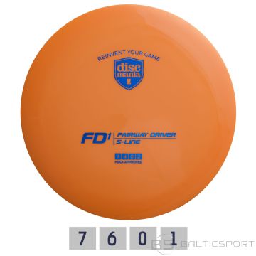 Discgolf DISCMANIA Fairway Driver S-Line FD1 Orange 7/4/0/2