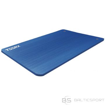 Toorx Fitnesa Paklājs MAT100PRO hromēti riņķi pakarināšanai 100x61x1,5 blue