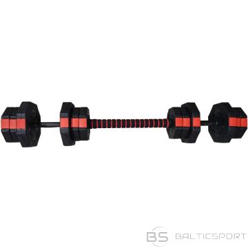 Enero Fit REGULĒJAMAS TRENIŅAS Hanteles 2x10KG AR stieņa FUNKCIJU