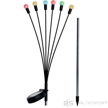 BS SAULES LAMPA, KAS DEJO VĒJĀ, KRĀSAINAS BUMBIŅAS, 6 LED, 72 CM (N/A)