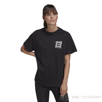Adidas Укороченная футболка W HB1438 из коллаборации с Karlie Kloss (2XS)