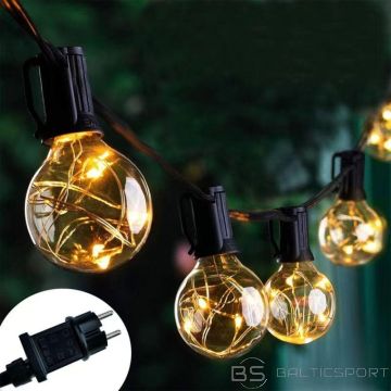 BS Āra ballīšu apgaismojums &quot;Garland&quot; 20 spuldzes 100LED 5,8M 230V (nav pieejams)