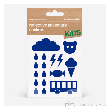 Atstarojošas uzlīmes bērniem BOOKMAN atstarojošās piedzīvojumu uzlīmes, zilas