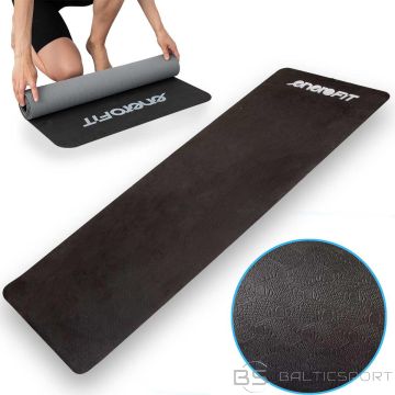 Enero Fit КОВРИК ДЛЯ ЙОГИ И ФИТНЕСА ПРОТИВОСКОЛЬЗЯЩИЙ TPE ЧЕРНЫЙ И СЕРЫЙ