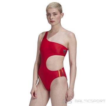 Adidas Оригиналы Купальник Adicolor 3D Trefoil GJ7716 / 30 / красный