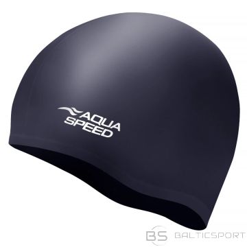Aqua-speed Silicone Cap Long Hair / Senior / Black