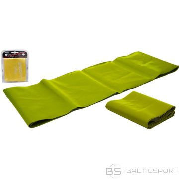 Enero Fit TRENIŅA LENTA IZTURĪBAS GUMIJA VINGRINĀJUMIEM 200x15CM 0.25MM 5-8KG DZELTENS